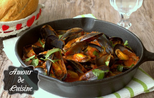 Moules à la provençale ou sauce tomate