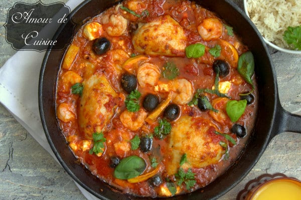 plat mediterraneen au poulet et crevettes 078