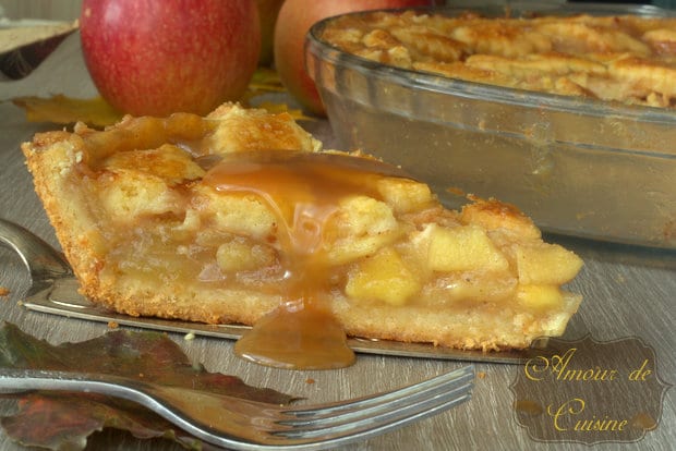 recette apple pie d'automne au caramel au beurre salé