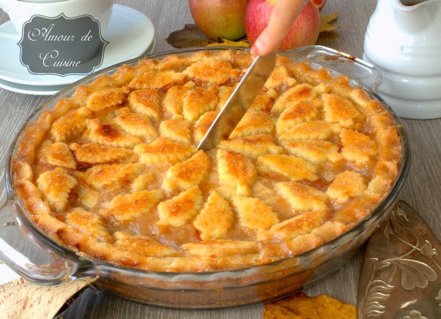 recette apple pie d'automne au caramel au beurre salé