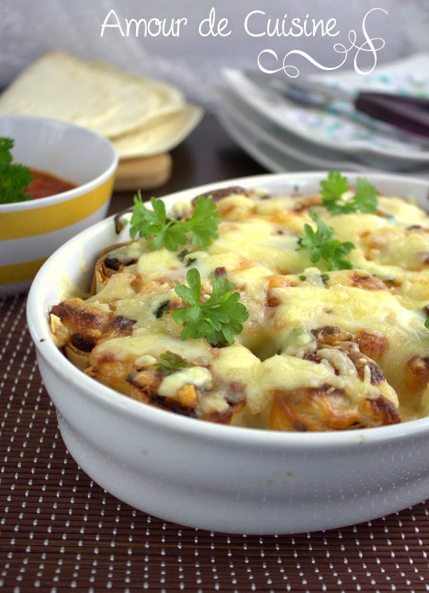 recette gratin de tortillas a la bolognaise