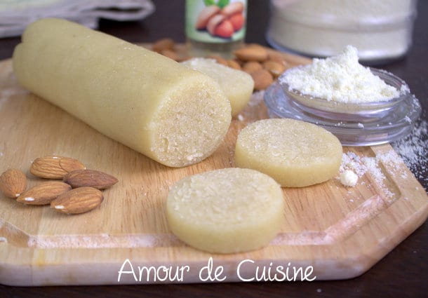 massepain, pate d'amandes fait maison