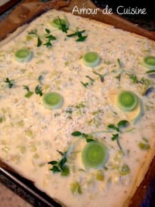 recette facile de quiche aux poireaux