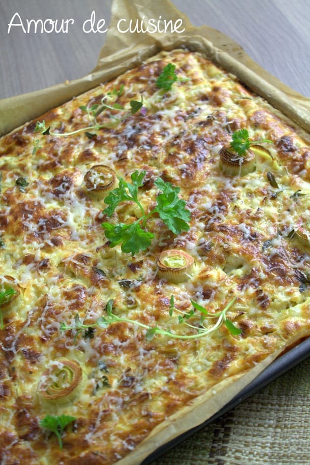 recette de quiche aux poireaux facile