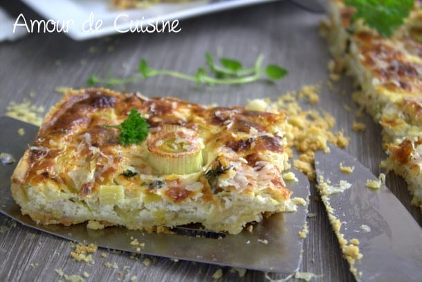 recette de quiche aux poireaux facile