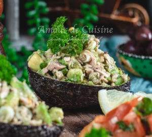 salade d'avocat au thon