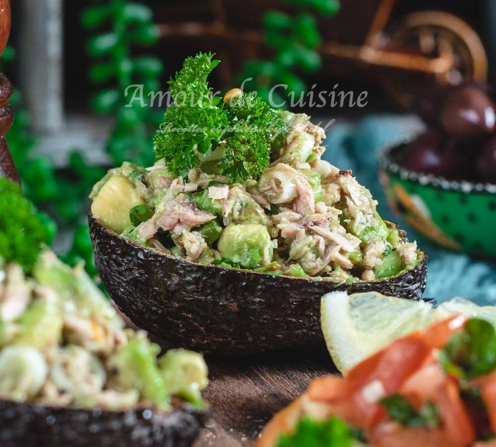 salade d’avocat au thon facile et rafraichissante