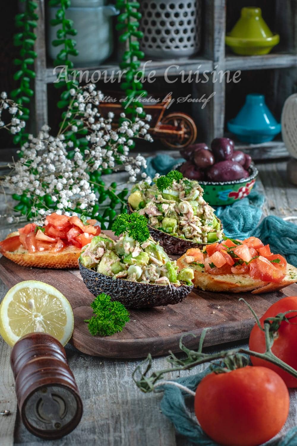 Idée salade d’été aux avocats, Salade d'avocat au thon