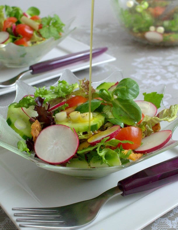 Fattouche salade libanaise au pain grillé