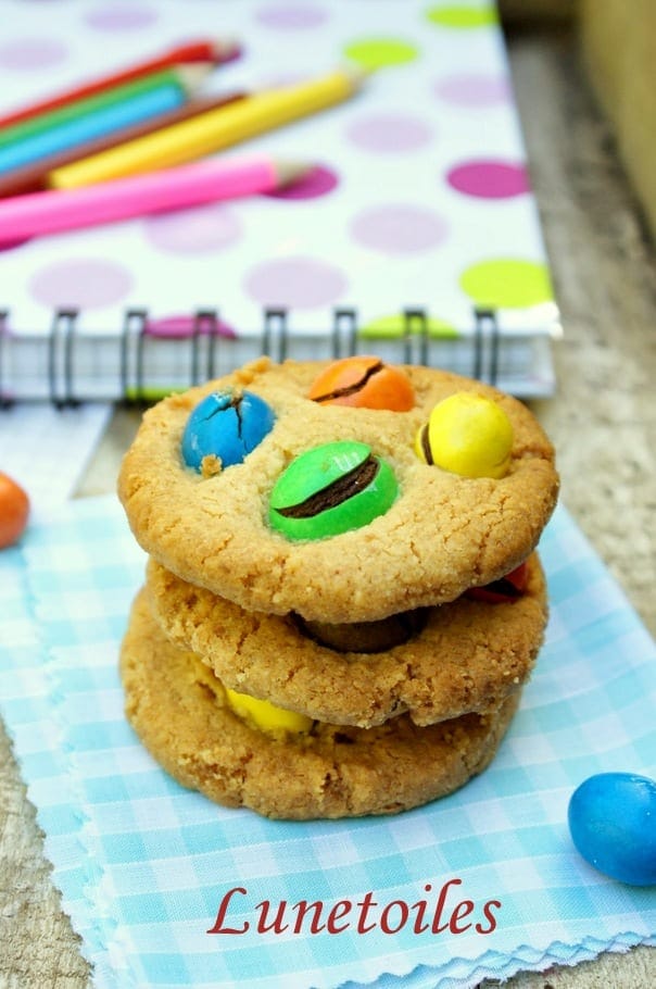 Cookies moelleux aux m&ms