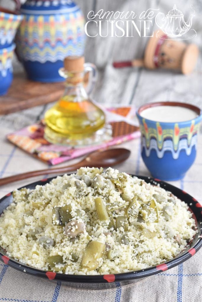 Aghmoudh Couscous aux fèves et huile d'olive 1