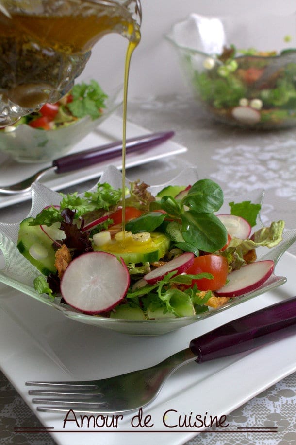 Fattouche salade libanaise au pain grillé