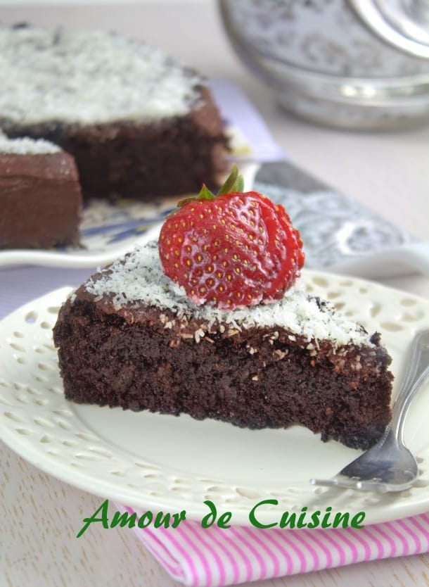 gateau au yaourt fondant au chocolat