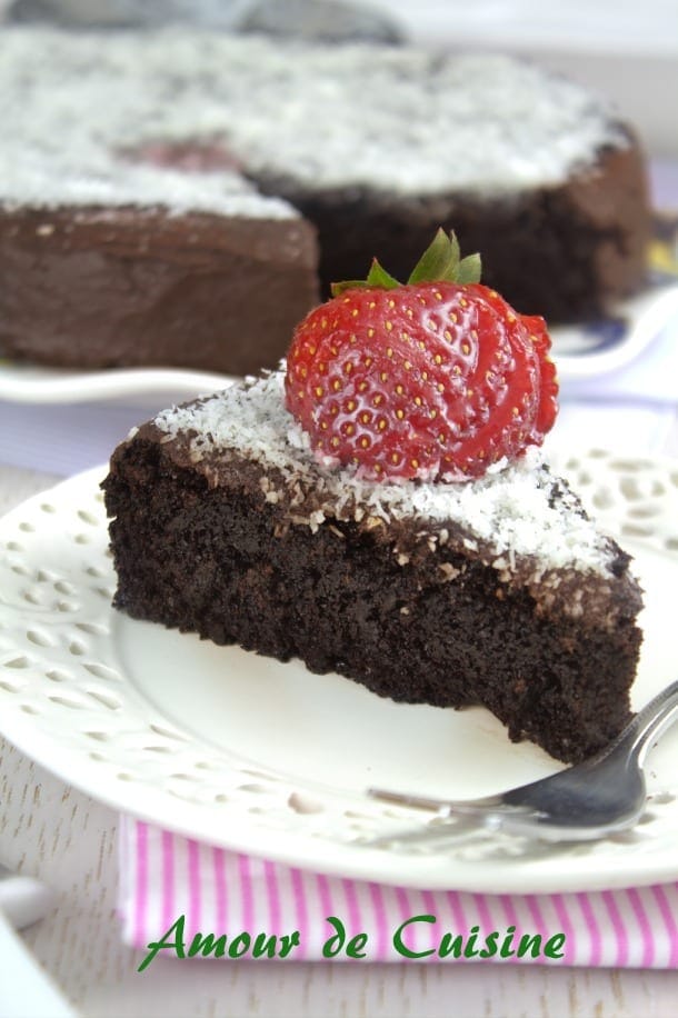 gateau au yaourt fondant au chocolat