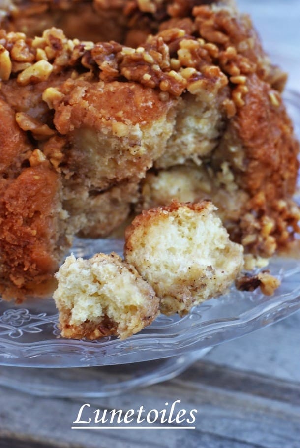 monkey bread aux noix de pecans