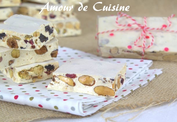 nougat blanc aux fruits secs