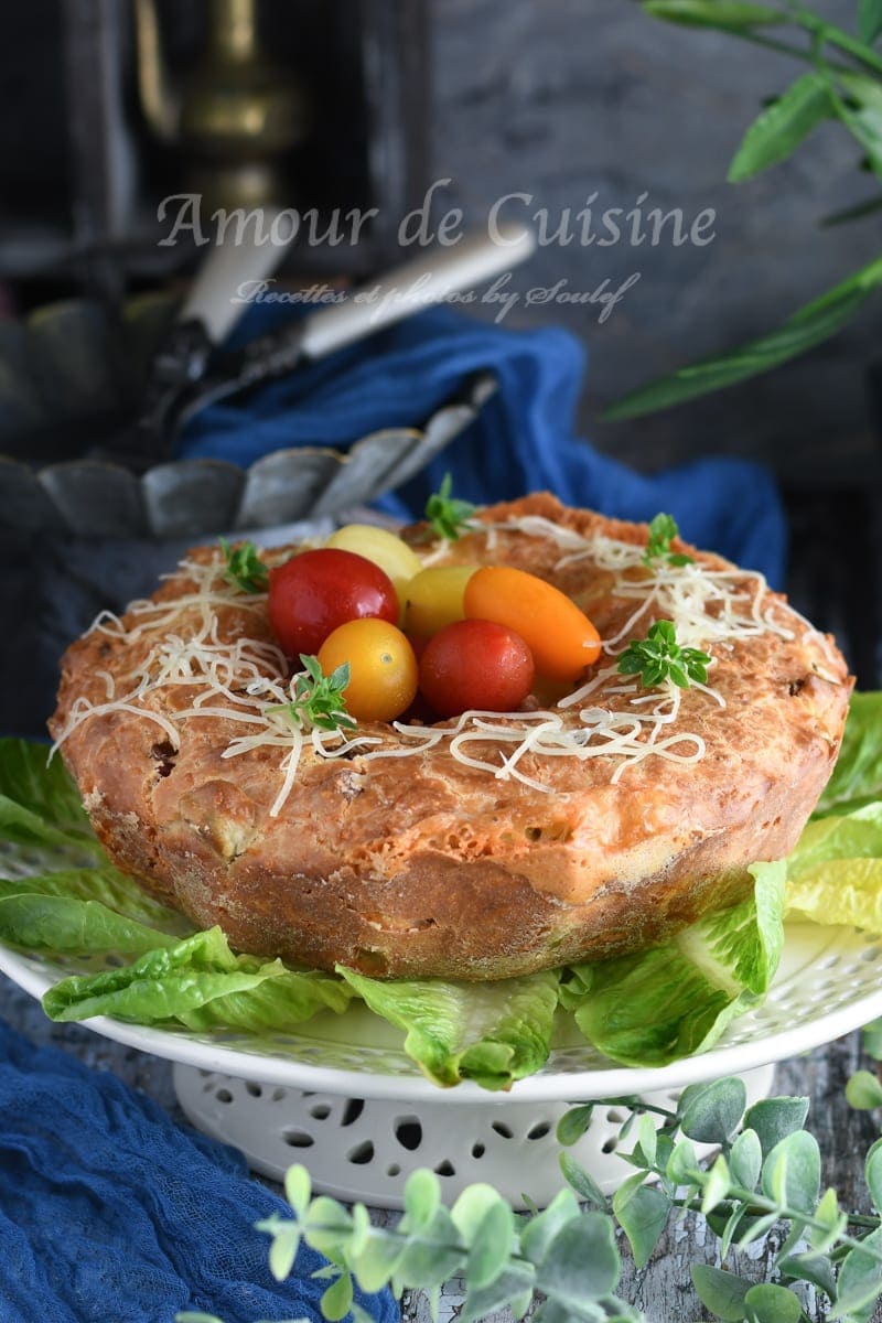 Couronne salée au camembert et basilic