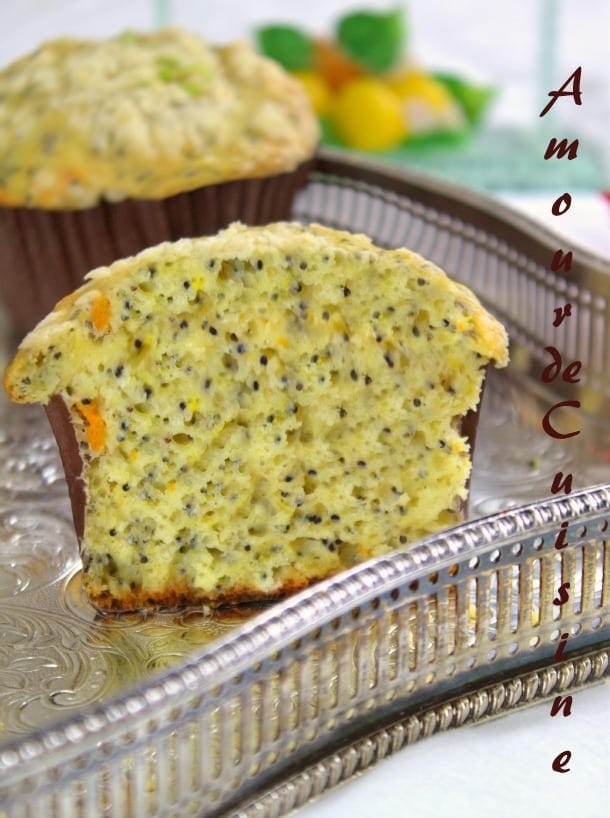 Muffins au citron et graines de pavot