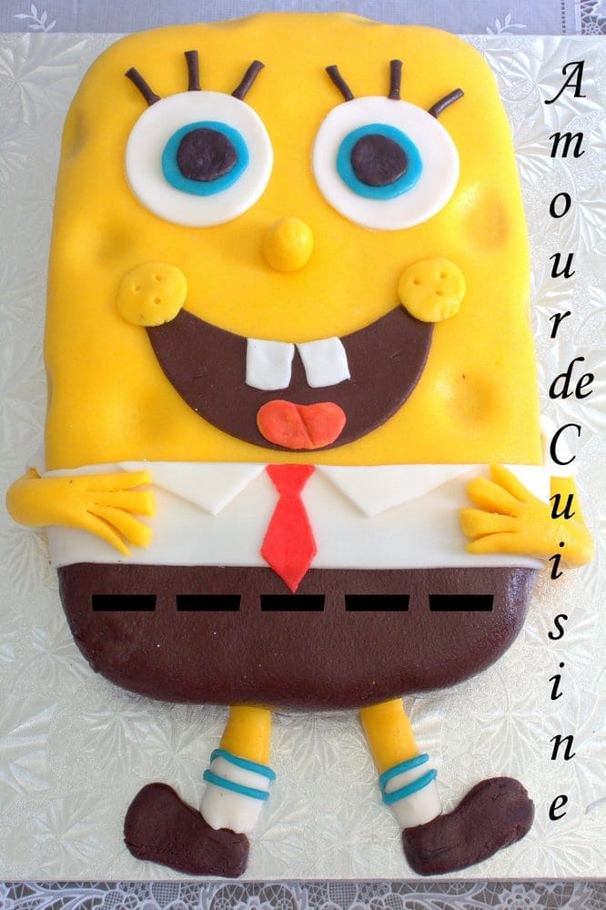 gateau d’anniversaire Bob l’éponge