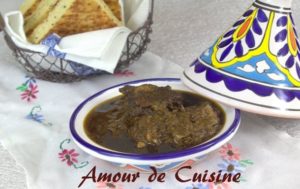 Mouloukhiya ou mloukhiya au boeuf