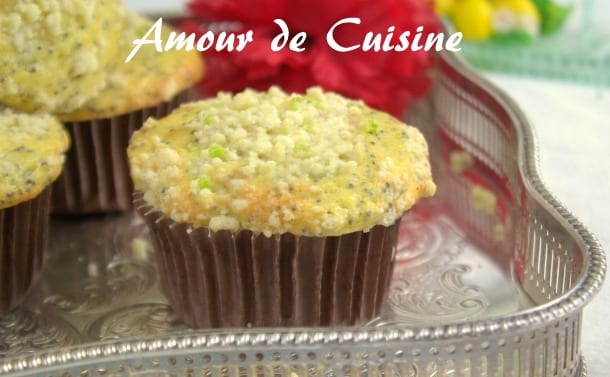 Muffins au citron et graines de pavot