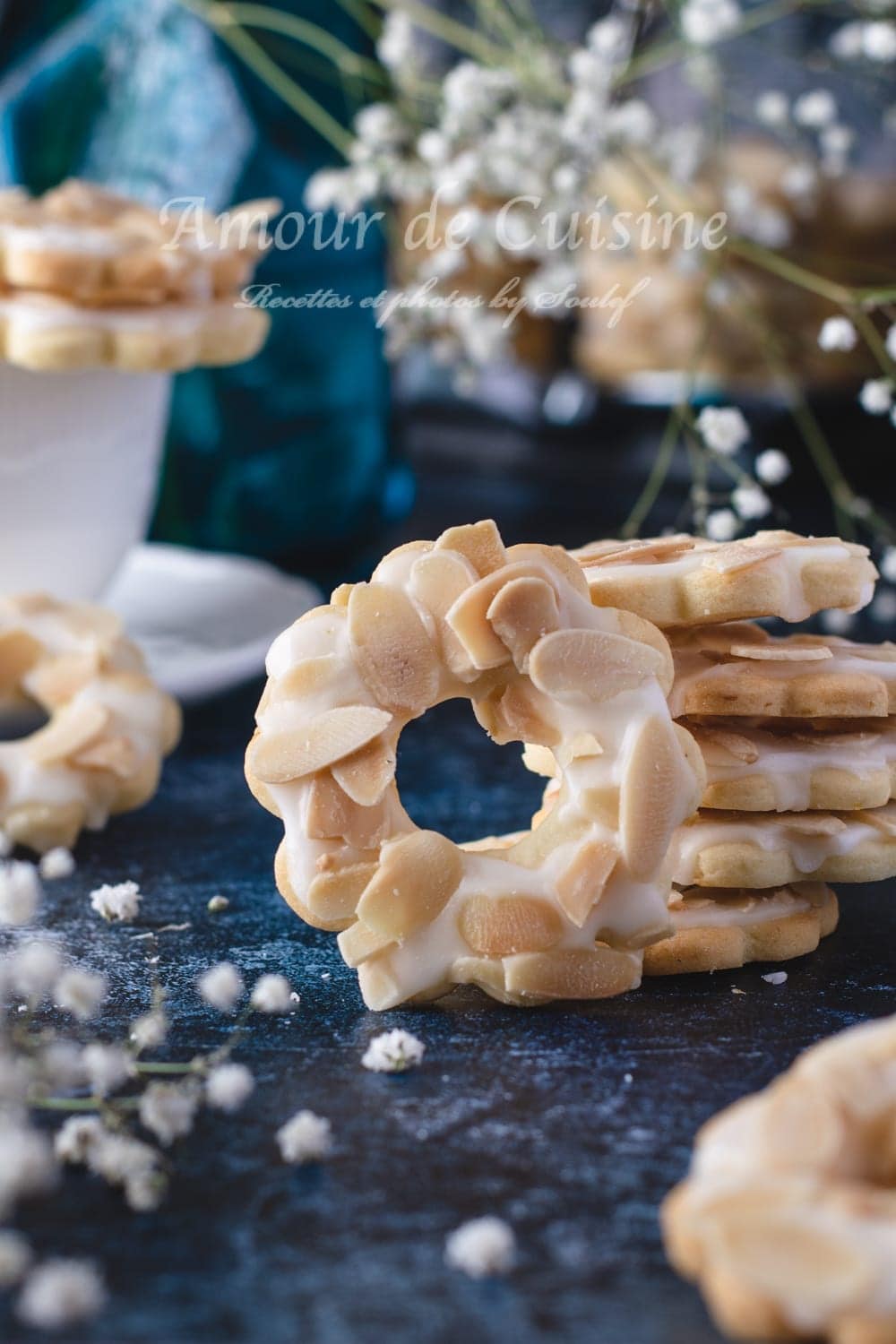 anneaux citronnés aux amandes effilées