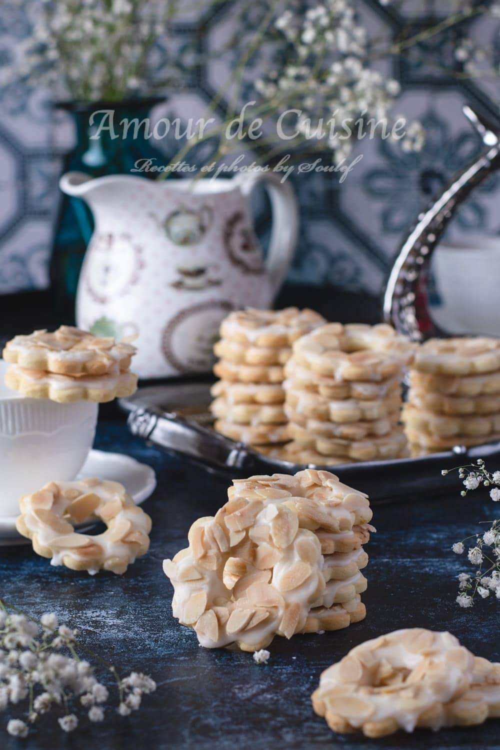 anneaux citronnés aux amandes effilées