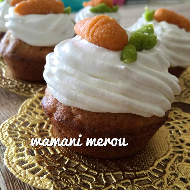 cupcakes aux carottes ultra moelleux avec un glaçage au mascarpone