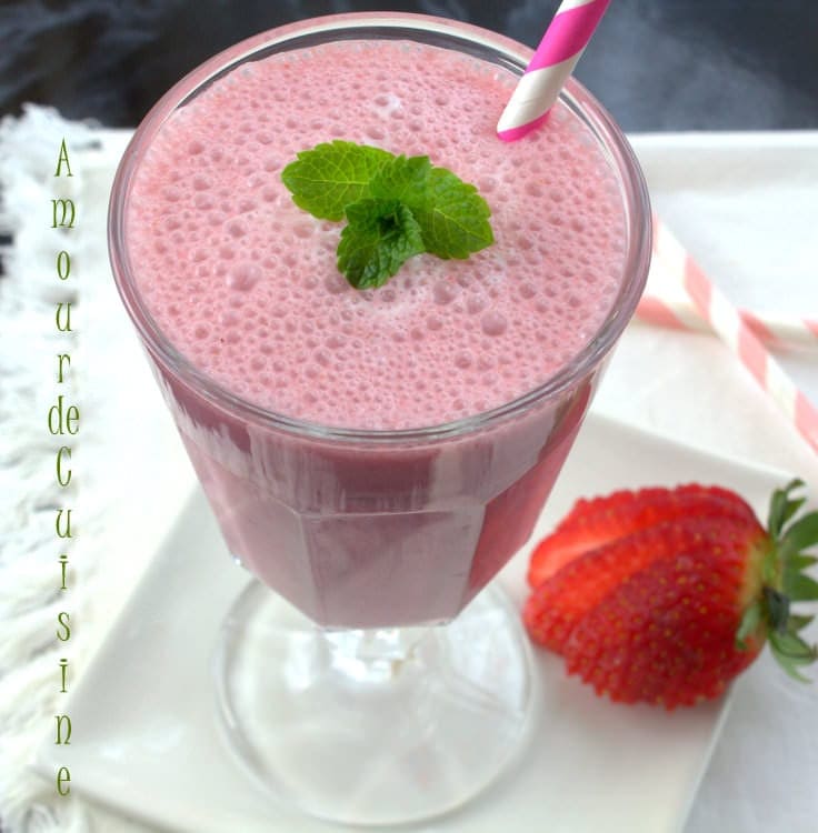 milkshake aux fraises