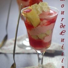 recette Trifles à la mousse aux fraises