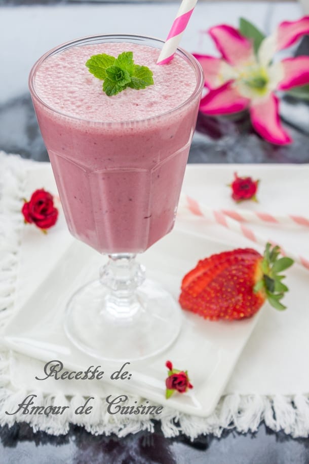 milkshake aux fraises