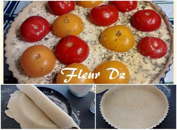 quiche de poulet et tomate