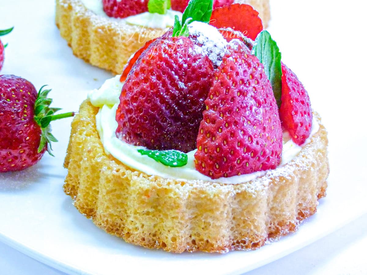 tartelettes renversées aux fraises et mascarpone