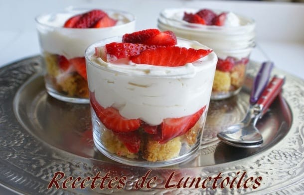 trifles de fraises au mascarpone