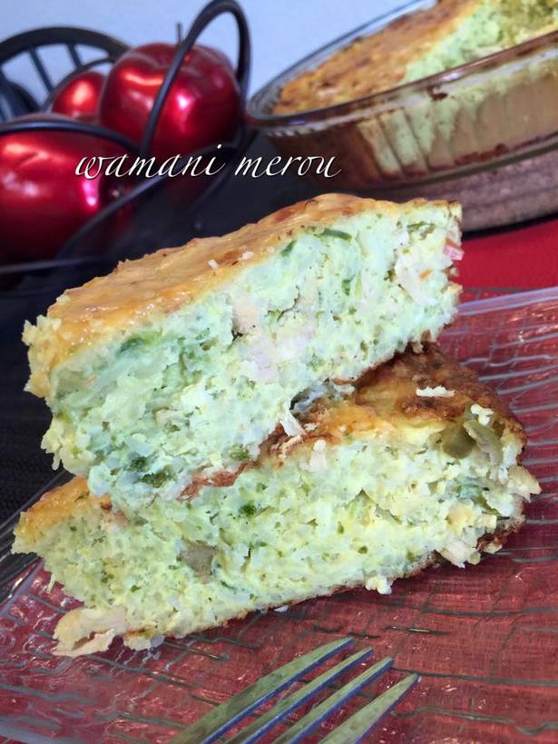 gratin de riz et courgette