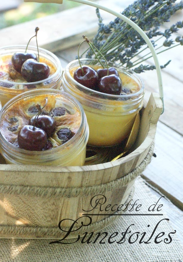 Petits flans aux cerises