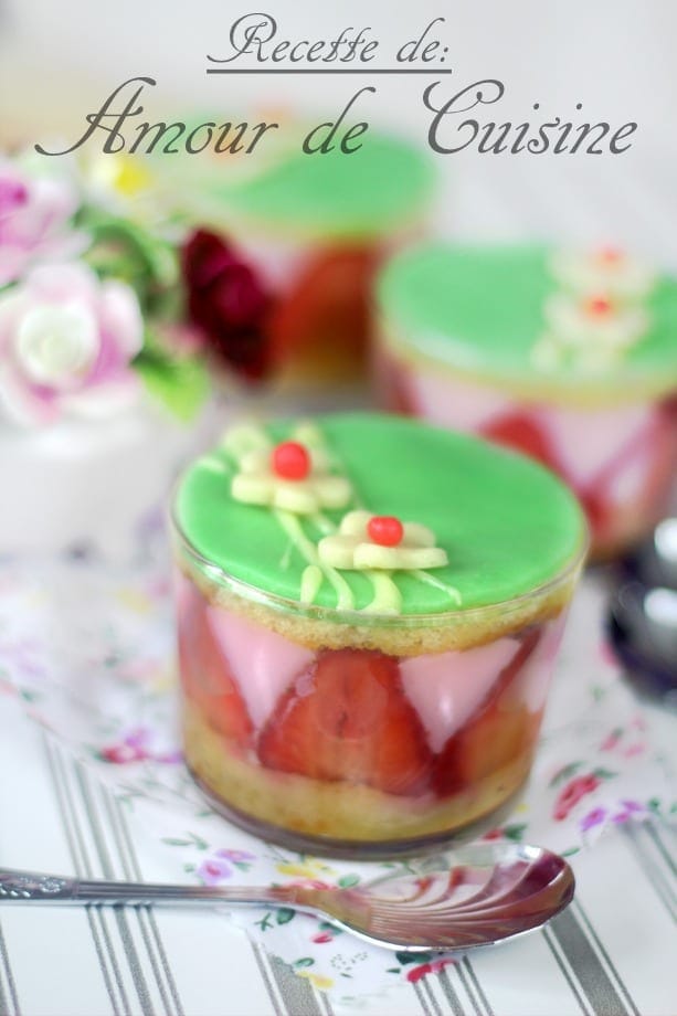 pudding aux fraises - faux fraisier