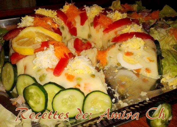 salade de pomme de terre en couronne