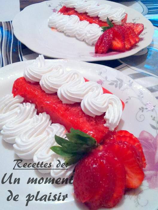 sorbet de fraises et citron