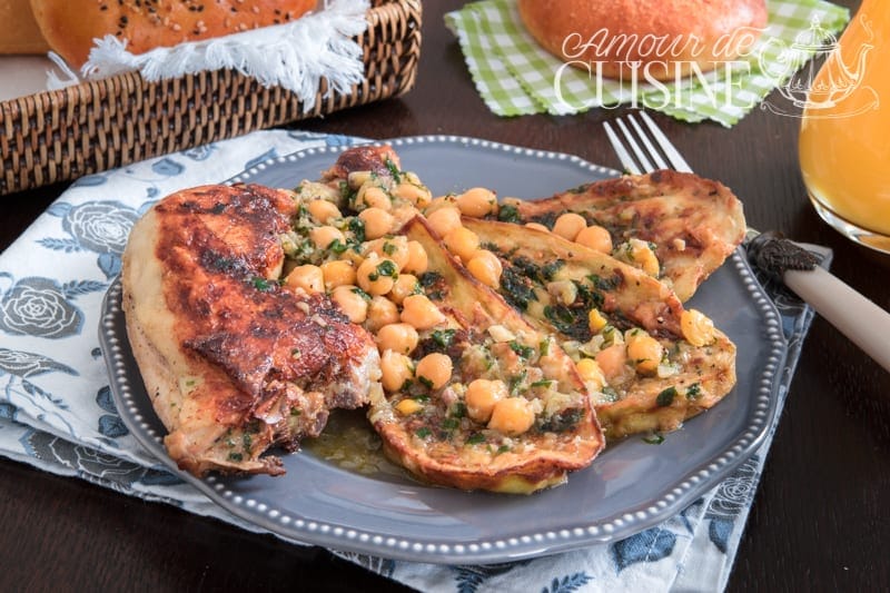 tajine d’aubergines au poulet de la cuisine algerienne