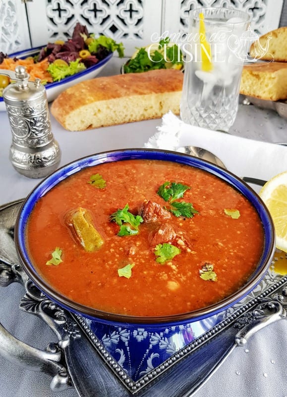 jari bel frik soupe traditionnelle algérienne constantinoise avec khobz dar