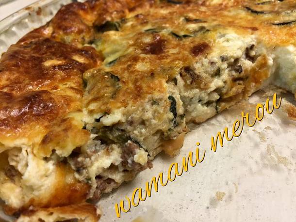 Clafoutis aux courgettes et viande hachée