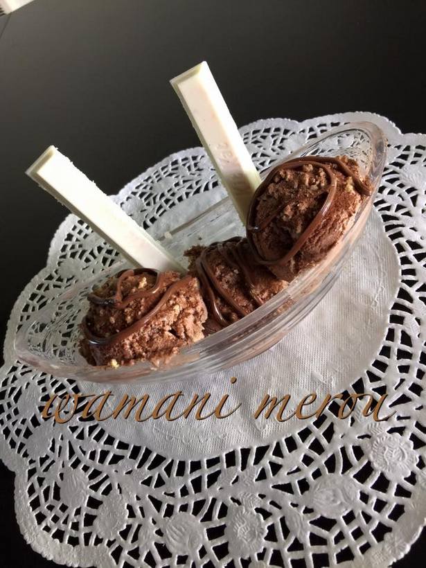 creme glacée au chocolat et nestlé