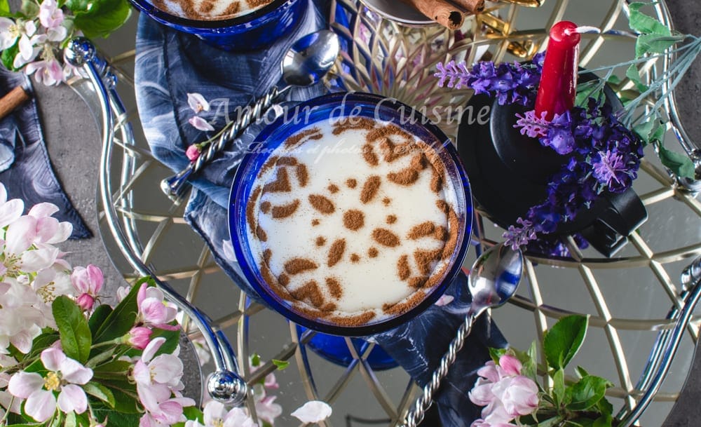 Crème au riz à la fleur d'oranger