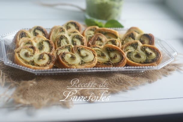 palmiers au pesto