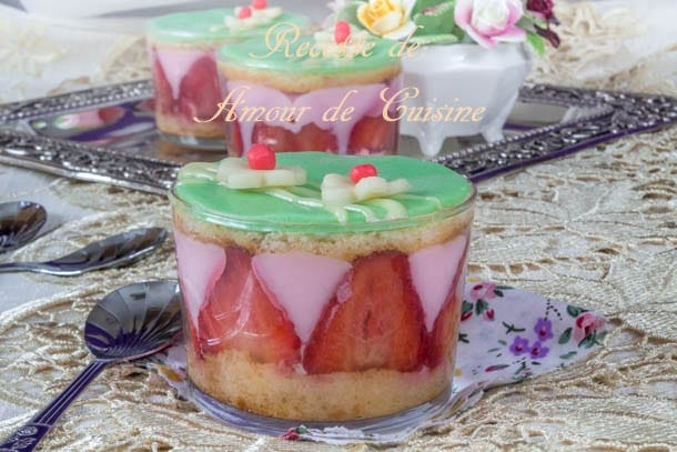 Recette facile du pudding de fraises façon fraisier