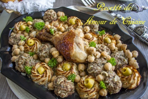 Tajine De Chou Fleur Et Boulettes De Viande Hachée