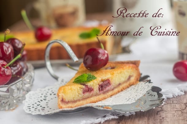 tarte amandine aux cerises