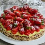 tarte moelleuse aux fraises et amandes