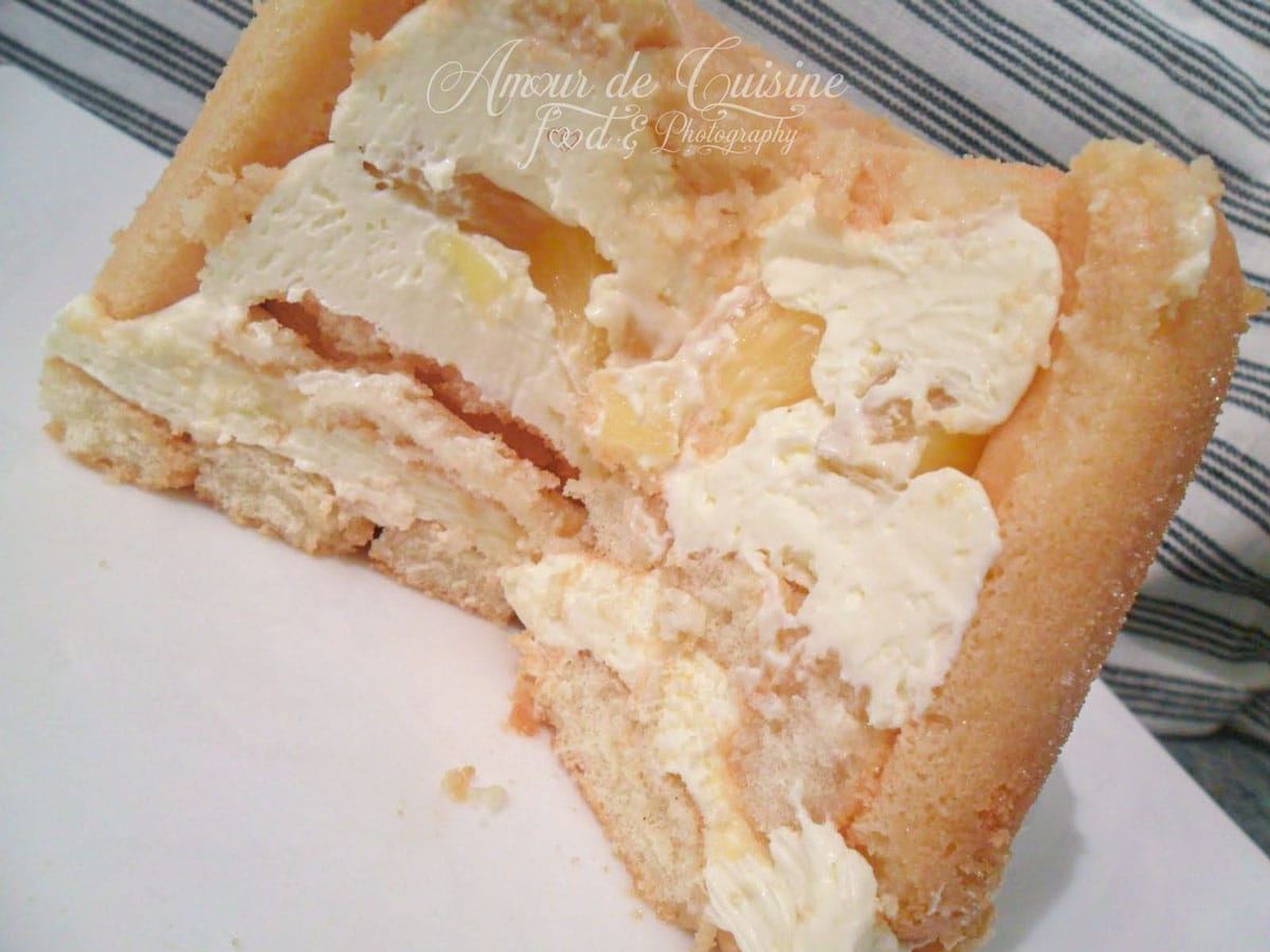 charlotte à l'ananas et mascarpone